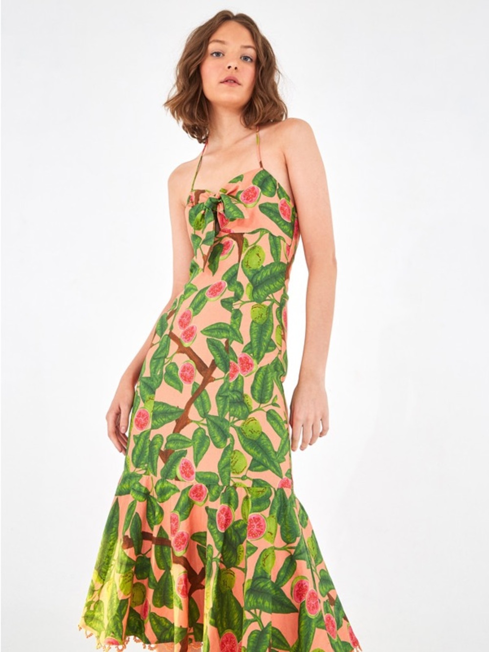Farm Rio Guava Midi Dress - Medium
